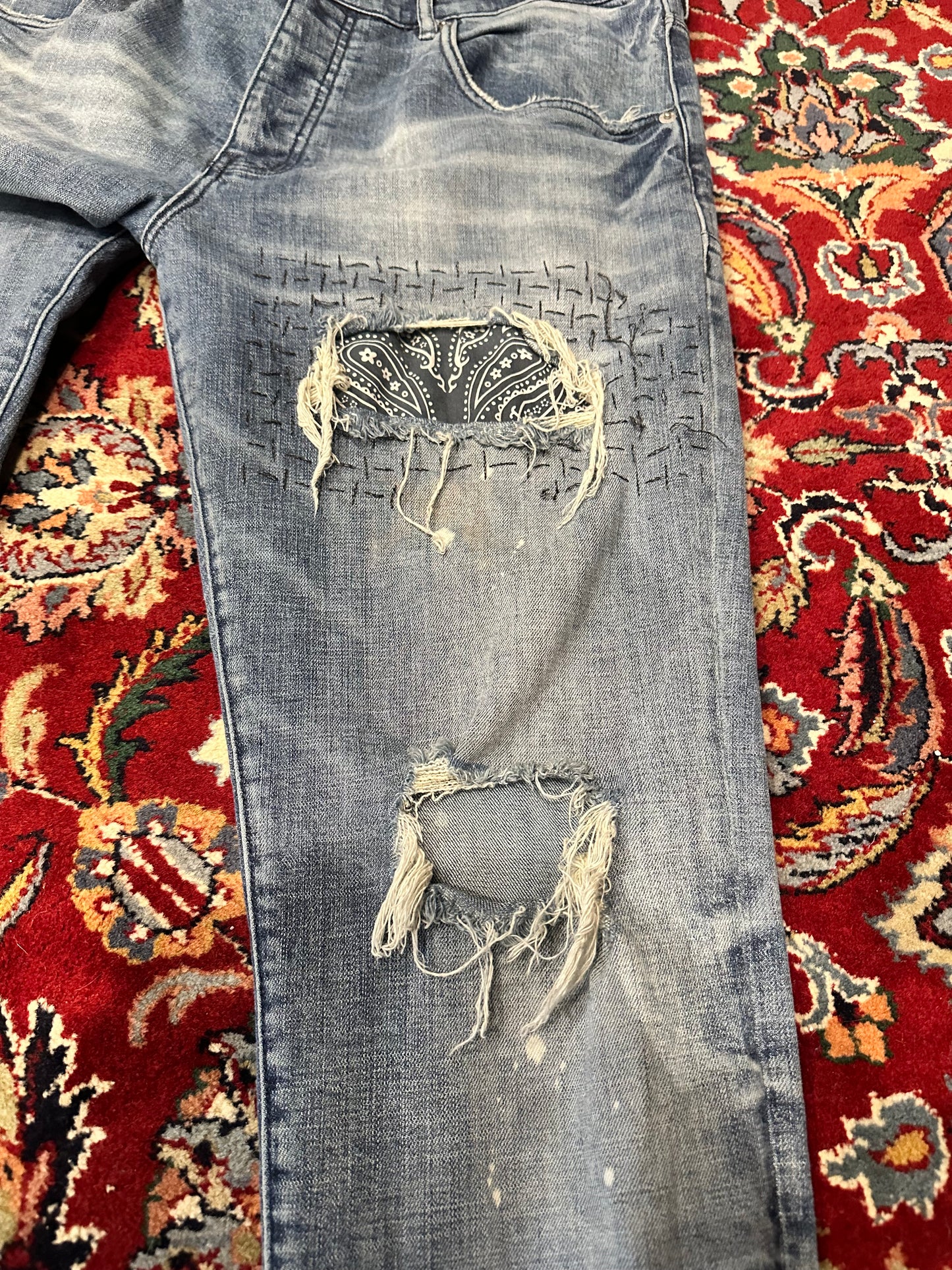 Purple Jeans Bandana Size 36