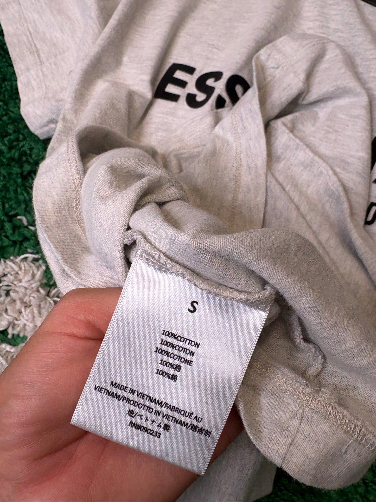FOG Essentials Tee Gray Size Small