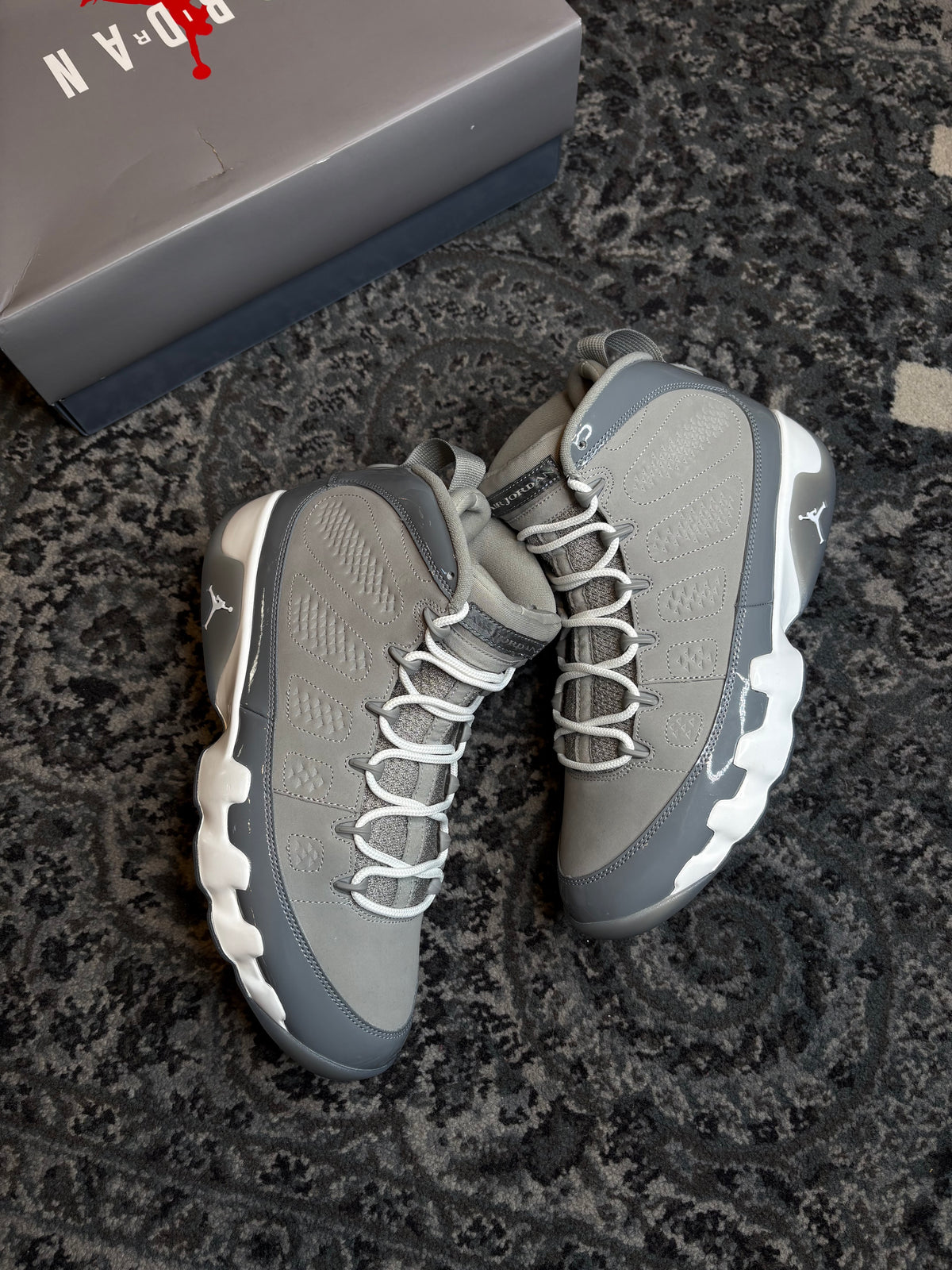 Jordan 9 Retro “Cool Grey” Clean Og Size 12