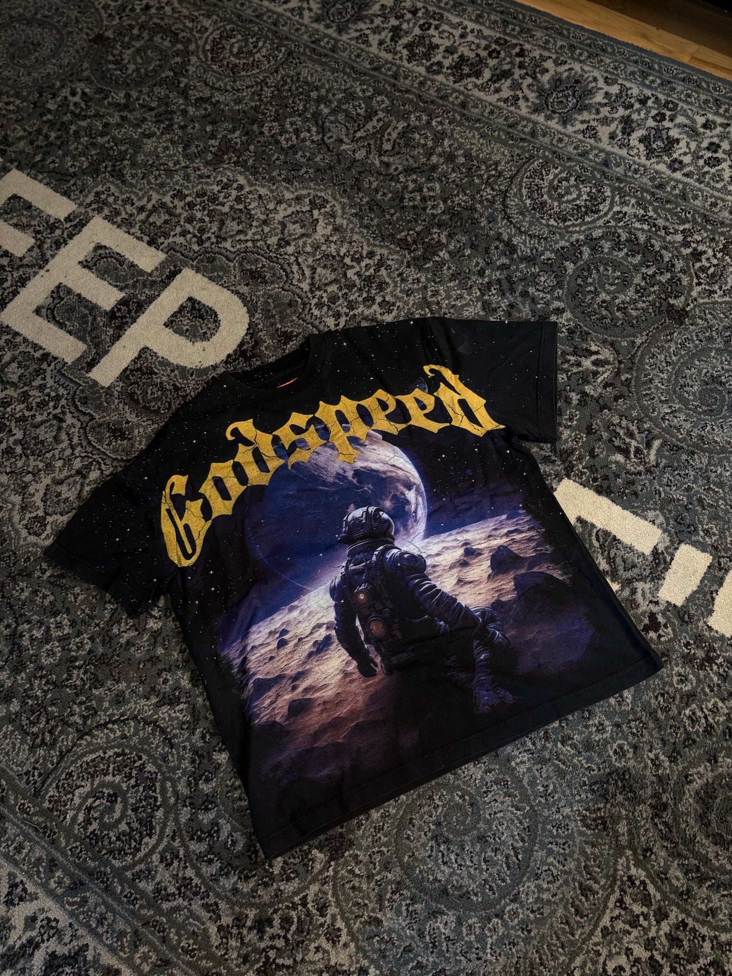 Godspeed Moon Tee Size Small