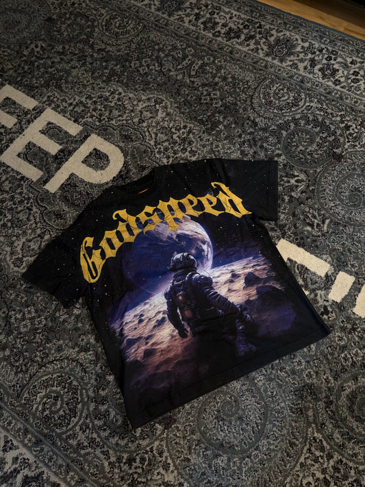 Godspeed Moon Tee Size Small