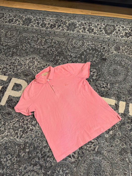Burberry Coral Polo Size XL