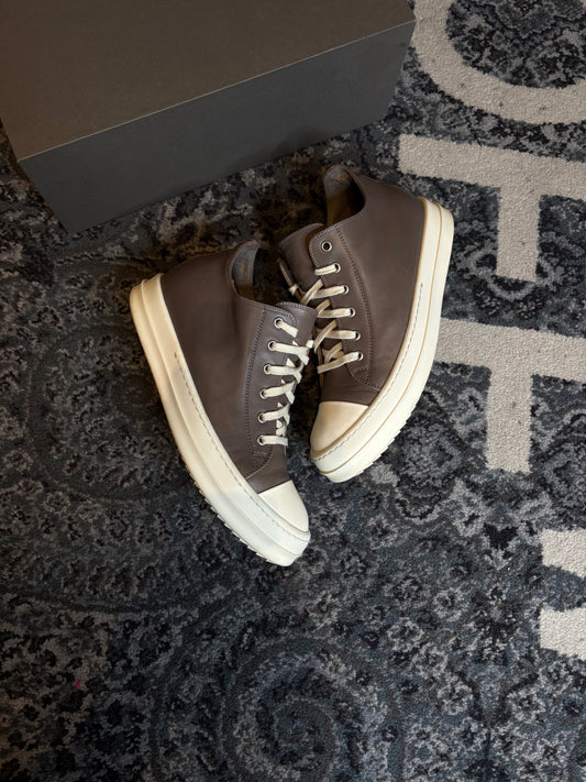 Rick Owen’s Ramone Dark Brown Og Clean Size 7.5