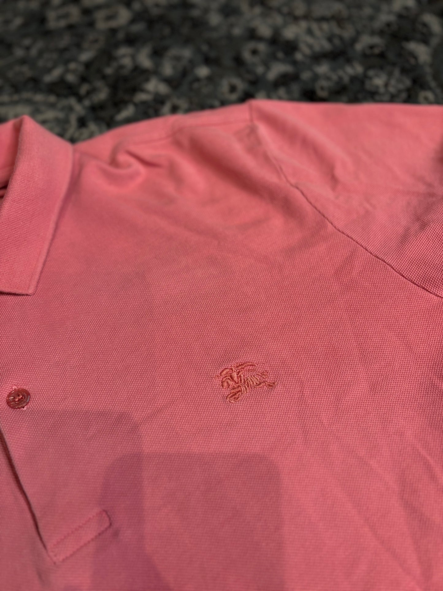 Burberry Coral Polo Size XL