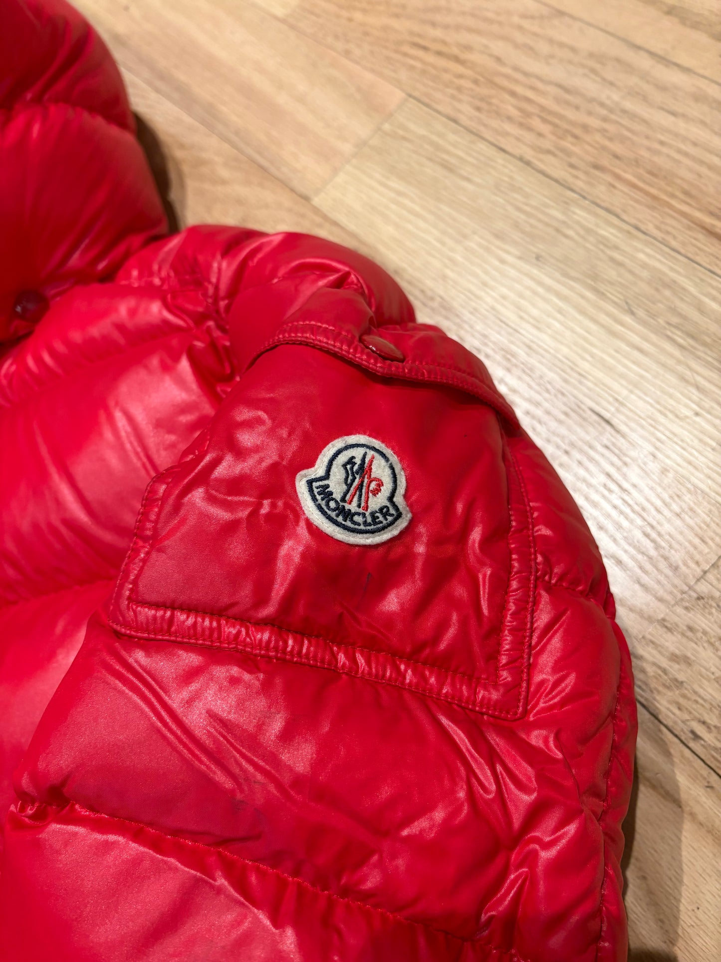 Moncler Red Puffer Size Medium