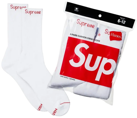 Supreme Socks White