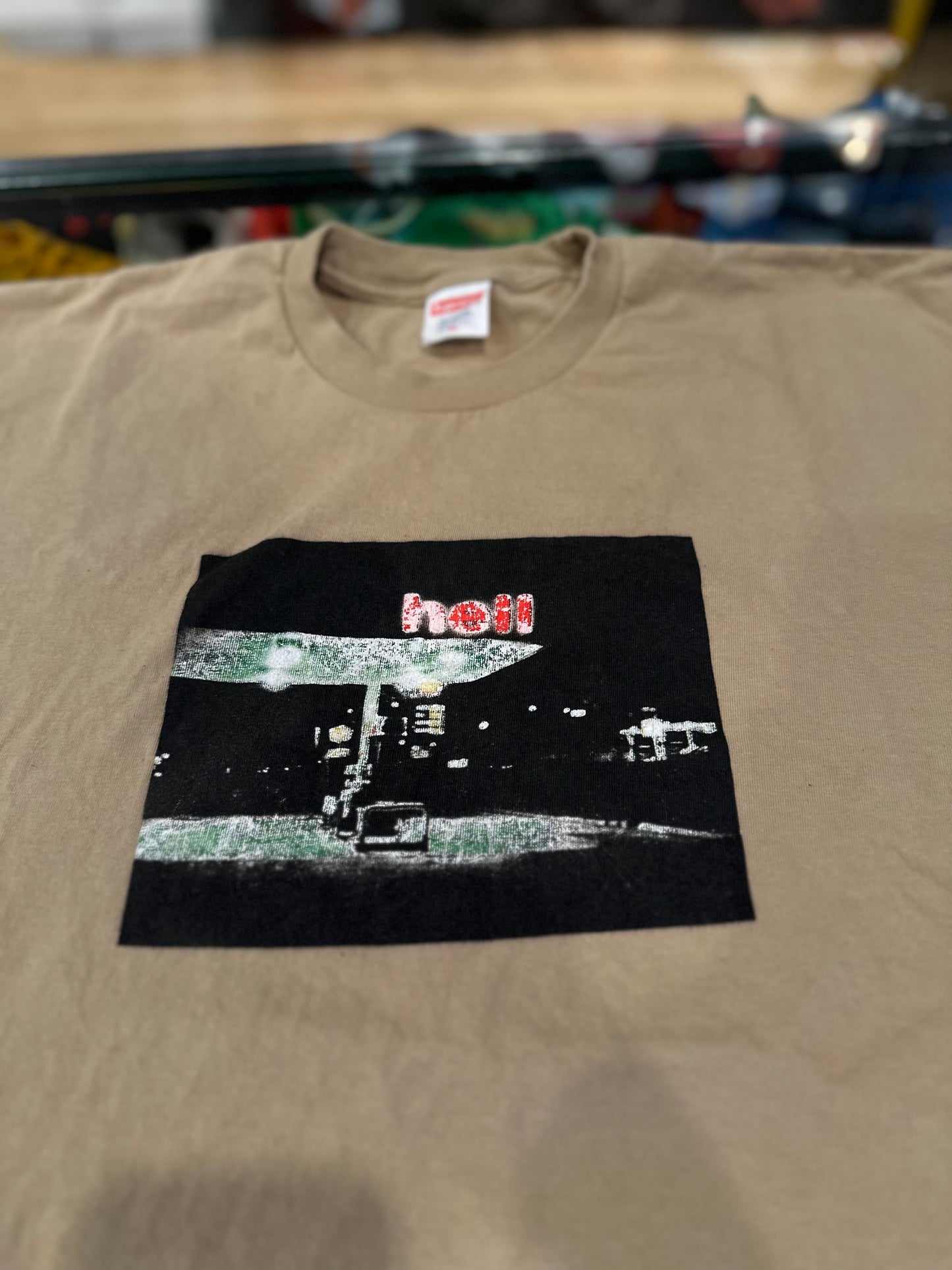 Supreme Hell Tee Tan Size XL