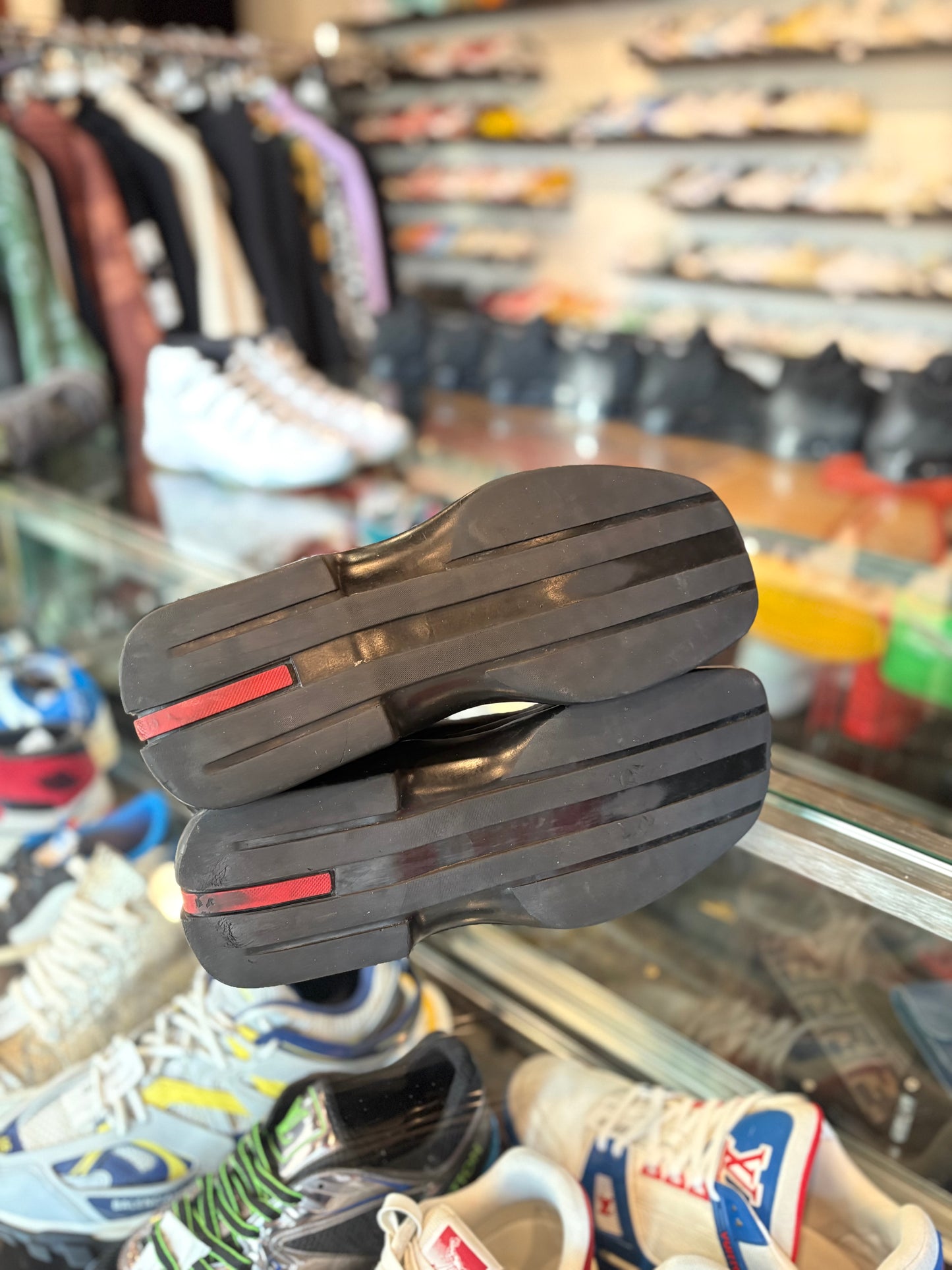 Prada Black Boots PO NB Size 10.5