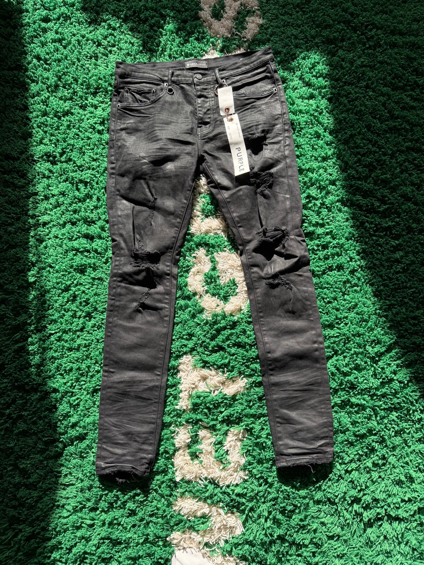 Purple Jeans Black Resin Size 32