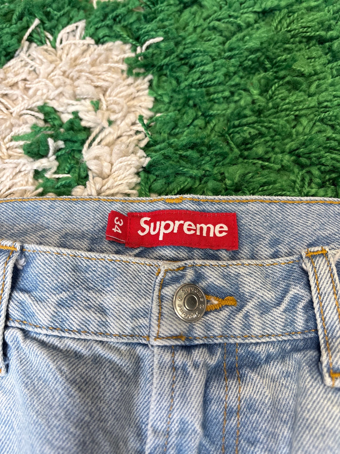 Supreme Light Wash Jeans Size 34