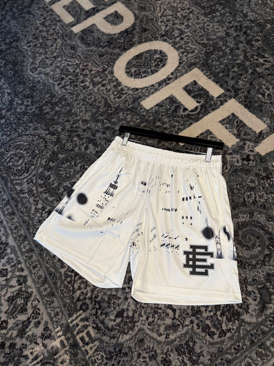 Eric Emmanuel White City Shorts DS Size Medium
