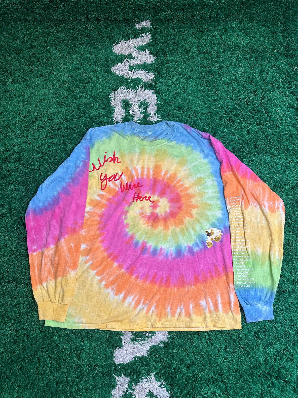 Astroworld Tie Dye Long Sleeve Size XL