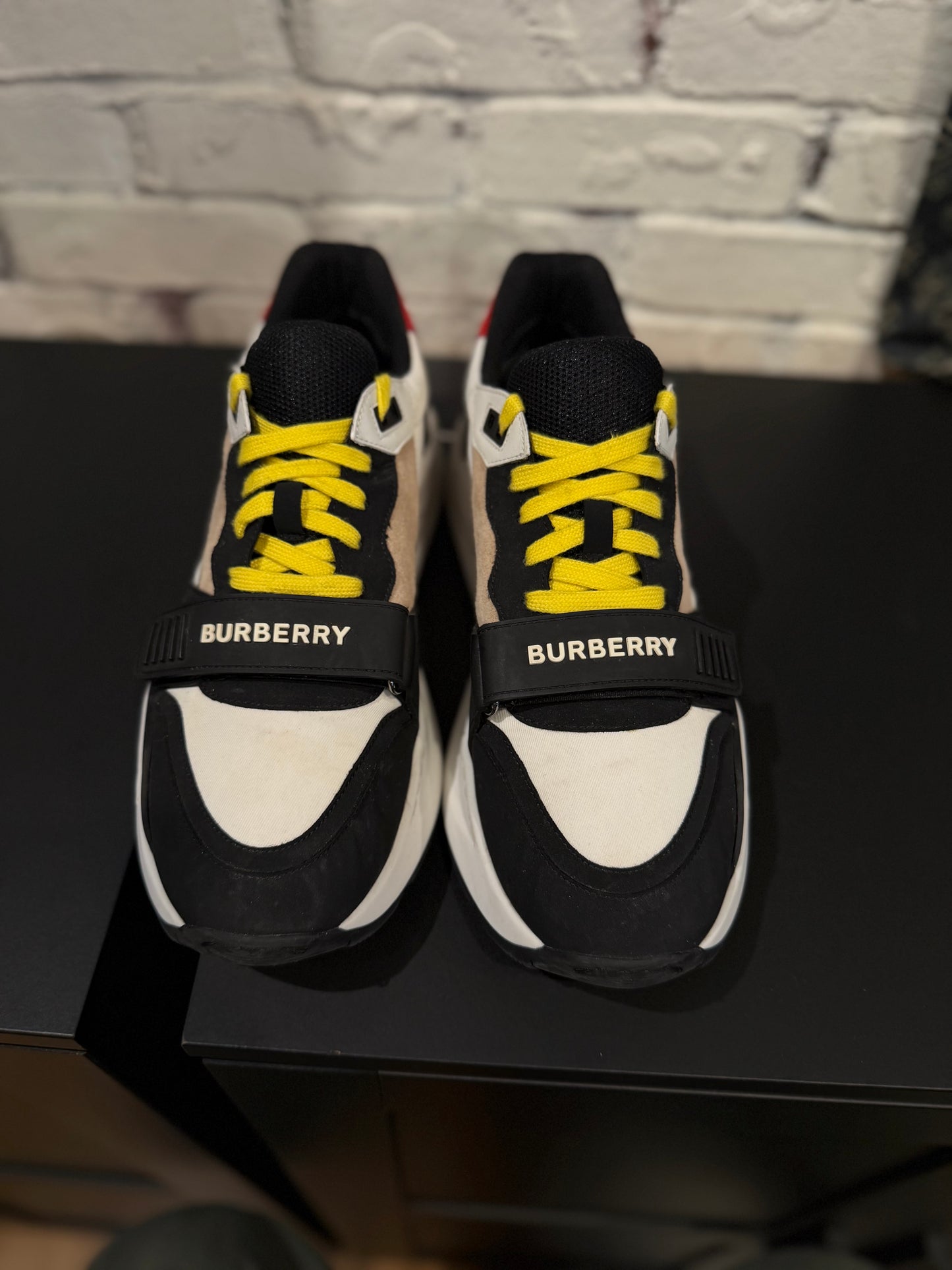 Burberry Ramsey Sneakers White Beige Clean NB Size 46