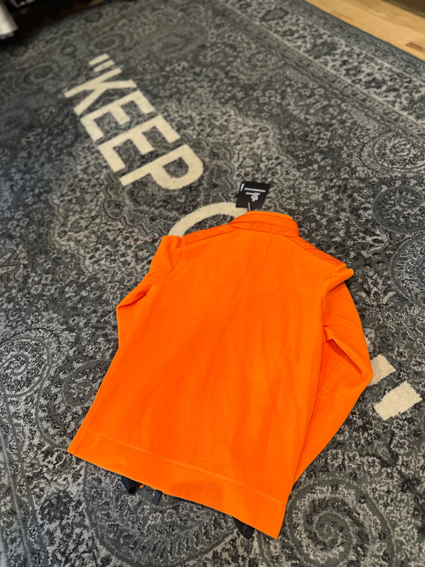 Moncler Orange Fleece DS Size Large