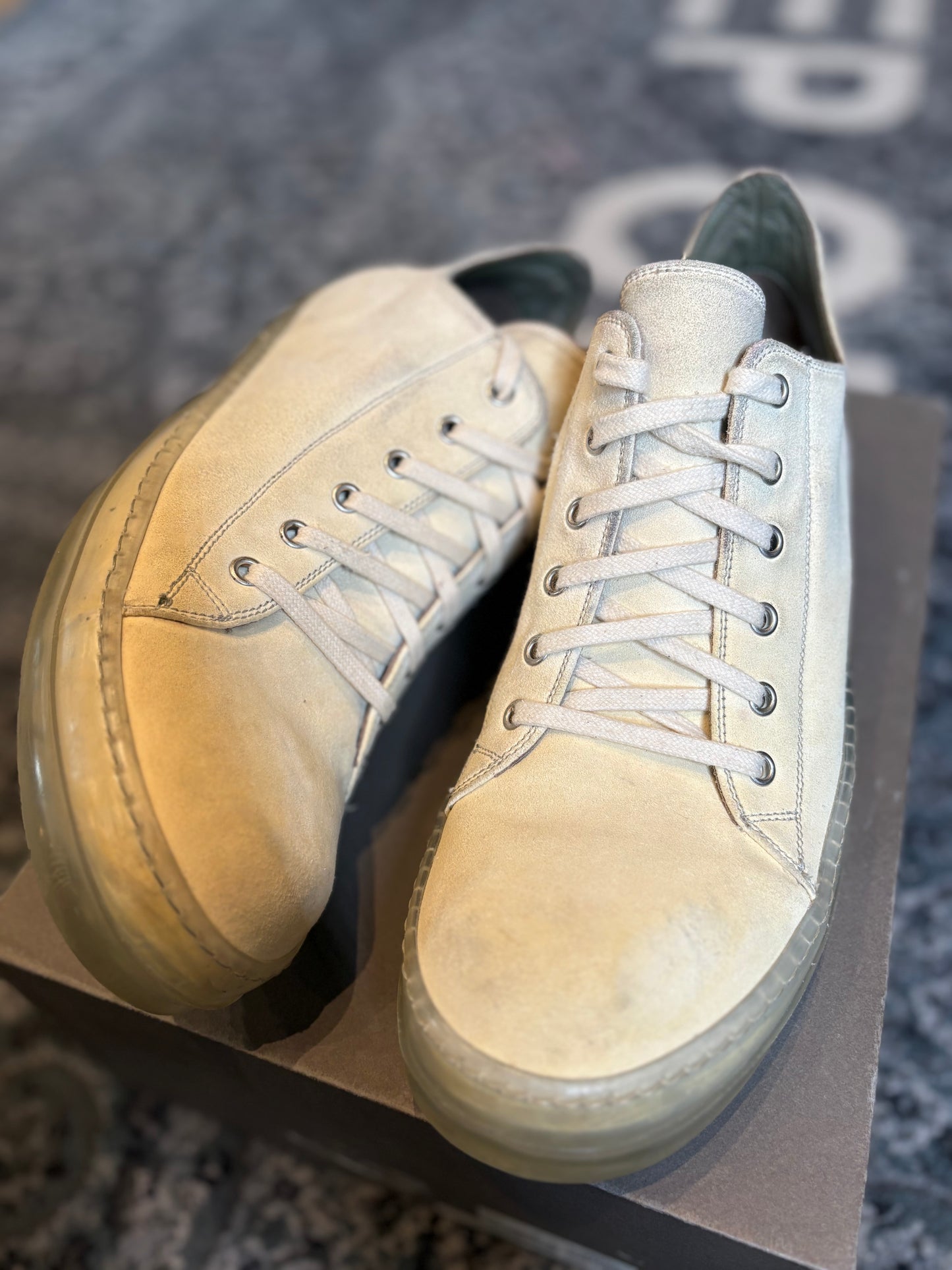 Rick Owens DRKSHDW SS19 Babel Ramones Sneakers Low Top PO OG SIZE 9.5 US / 42.5 EU