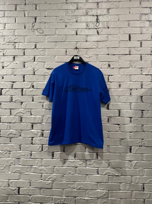 Supreme Script T-shirt Royal Blue Brand New Size M