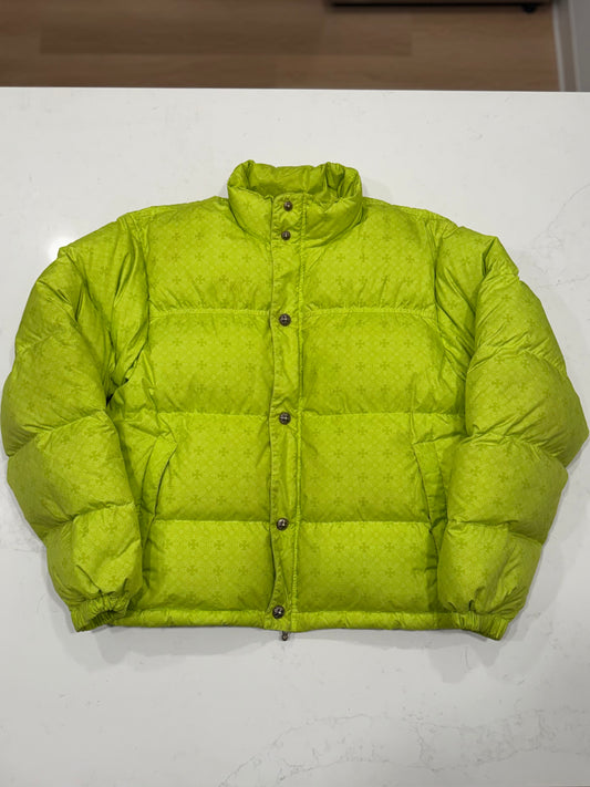 Chrome Hearts Green Quilted Puffer Jacket Size Medium