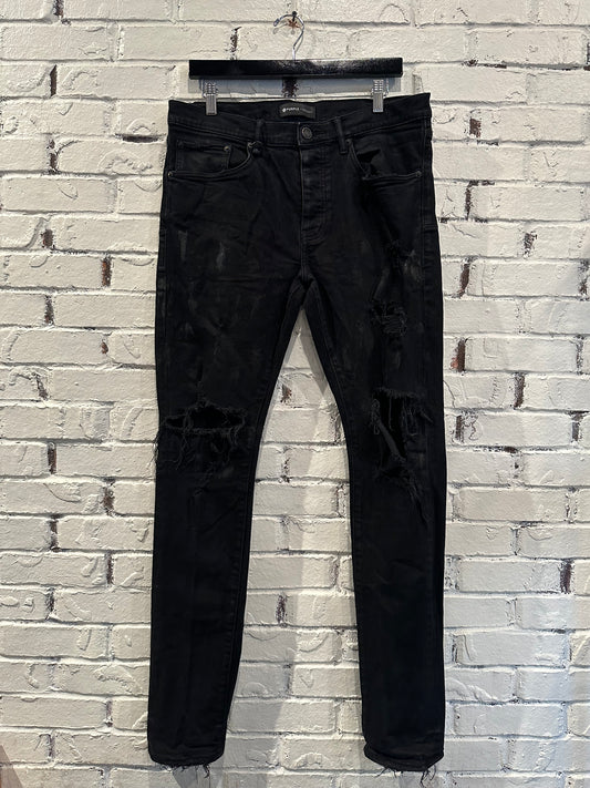 Purple Jeans Jet Black PO Size 34