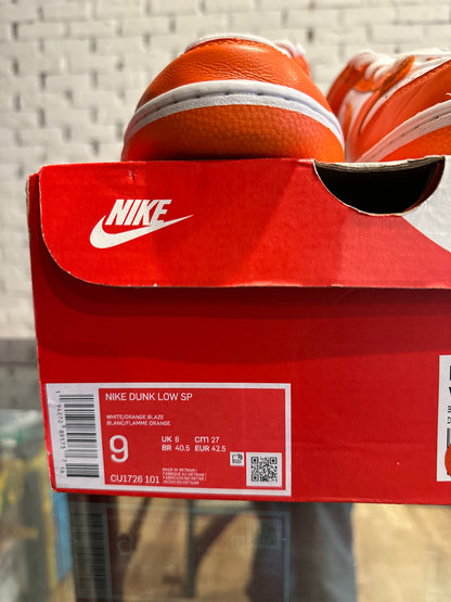 Nike Dunk Low SP “Syracuse” Size 9 PO OG