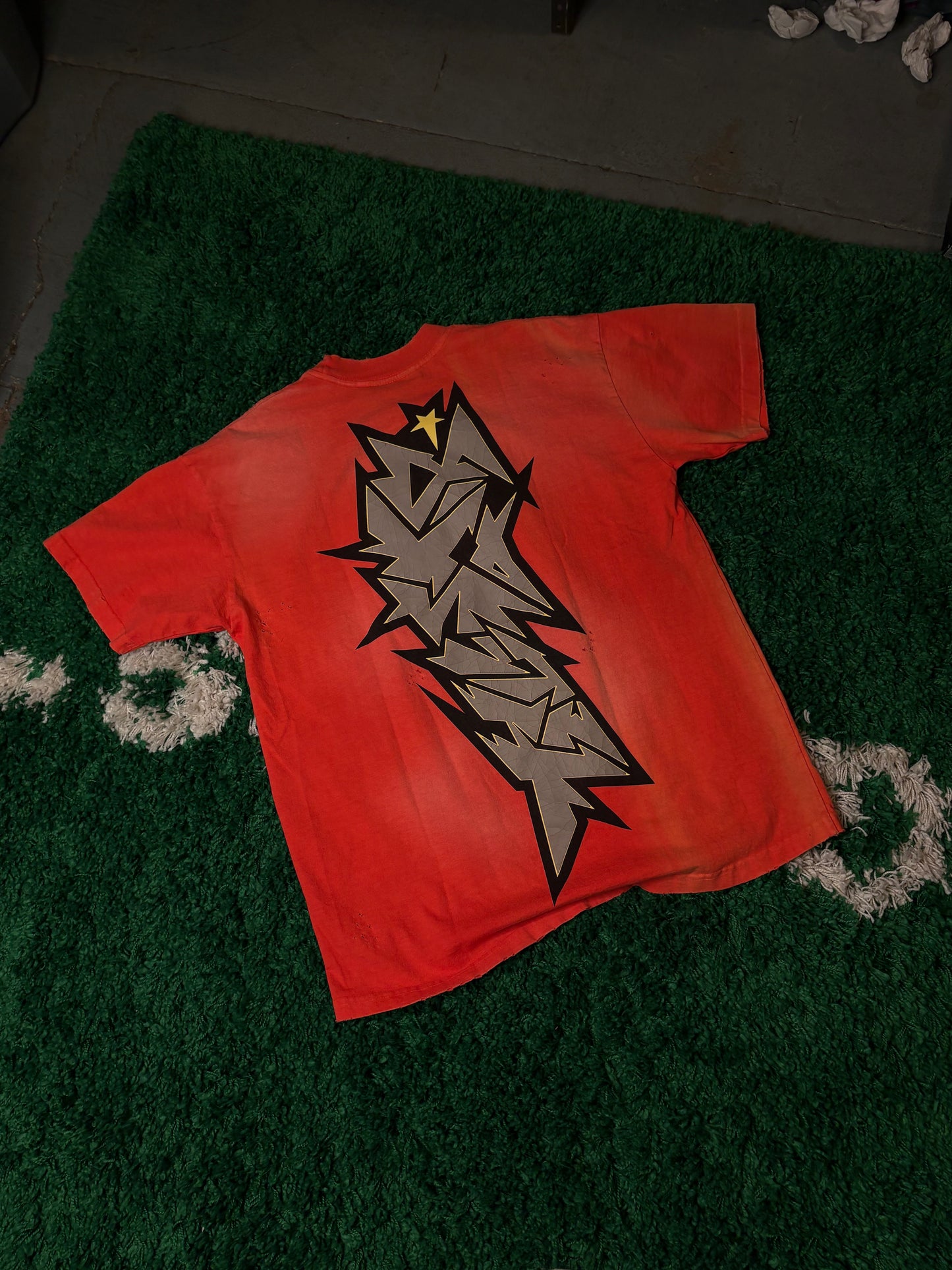 Hellstar Orange Logo Tee Size Small