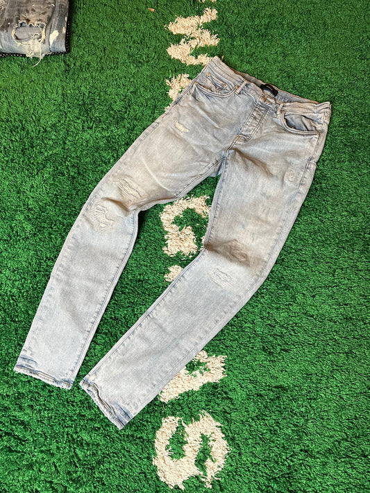 Purple Jeans Light Wash Size 34