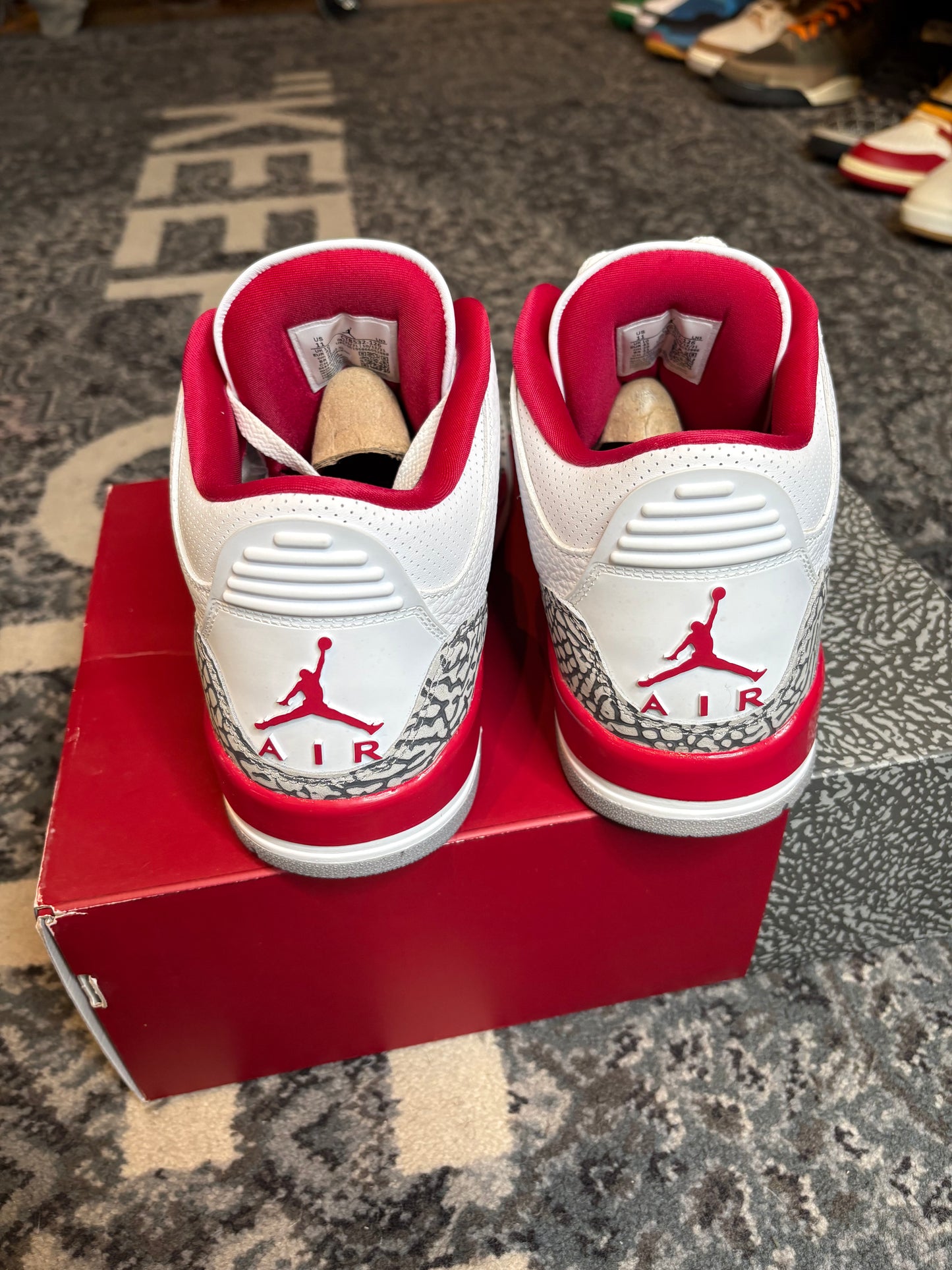 Jordan 3 Retro “Cardinal Red” Vnds Og Size 11