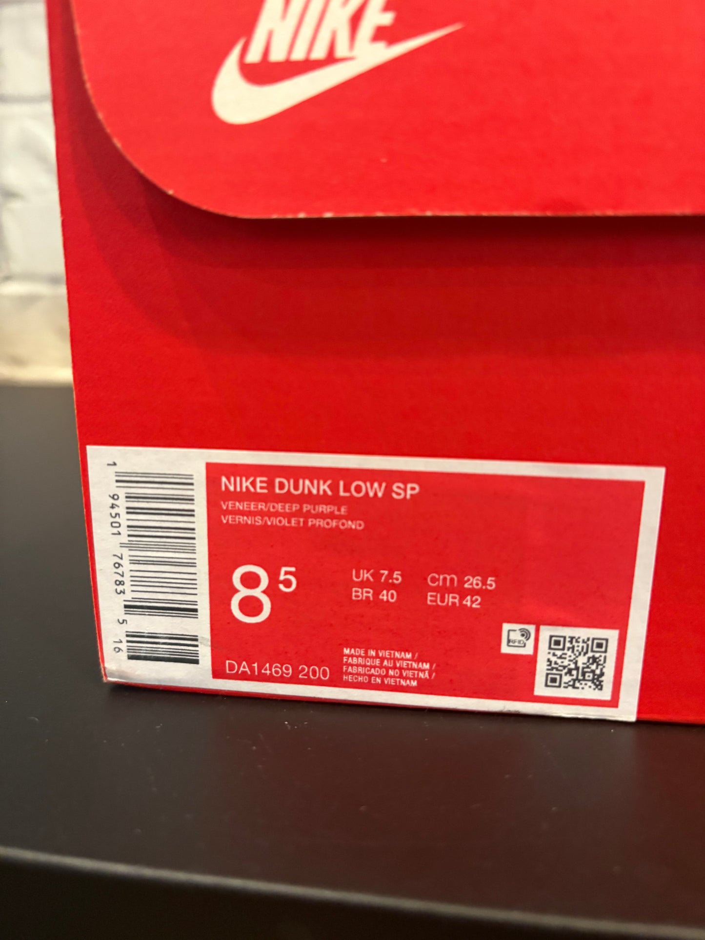 Dunk Low Veneer DS OG Size 8.5