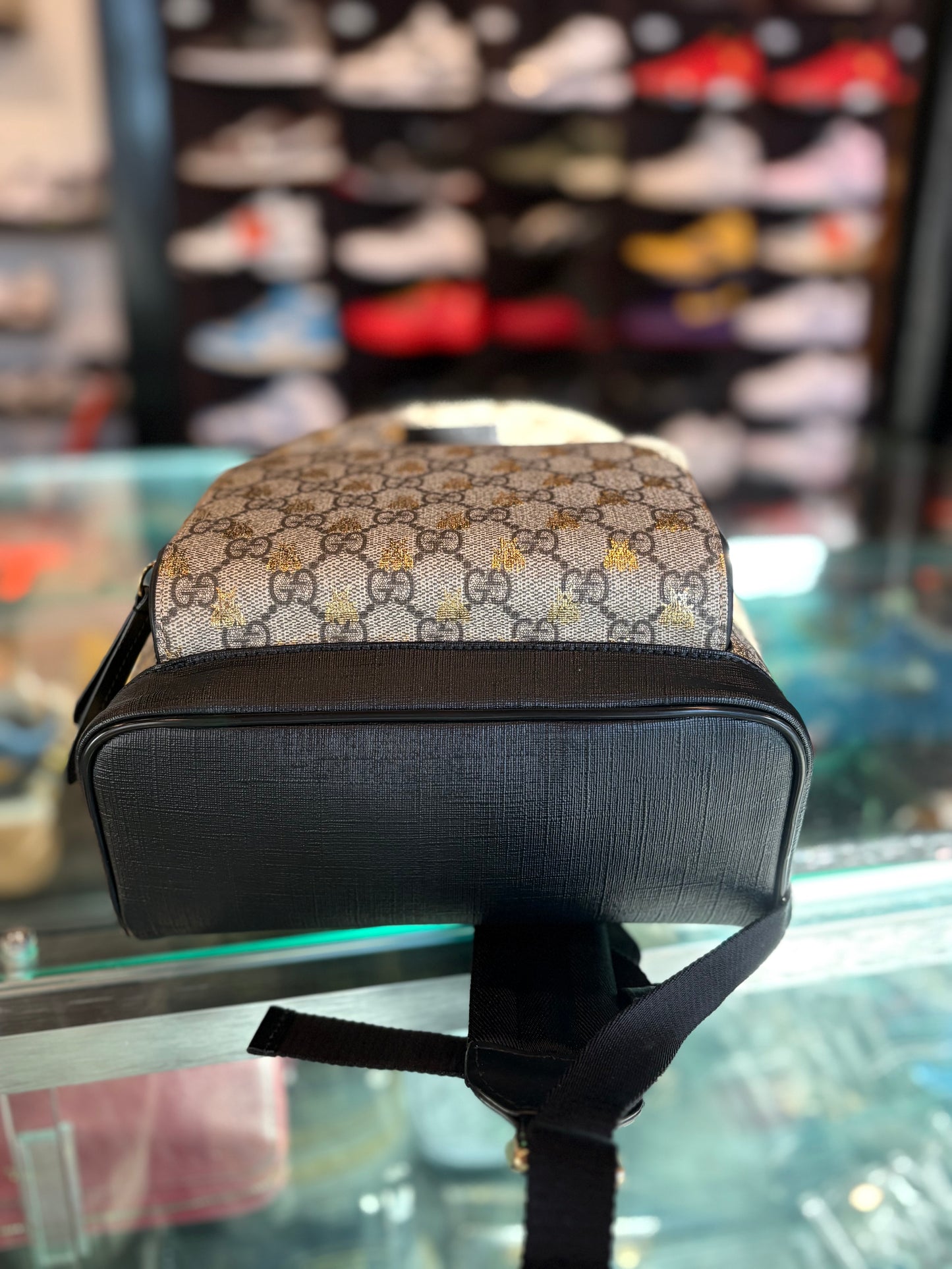 Gucci Mini Gold Bee Backpack