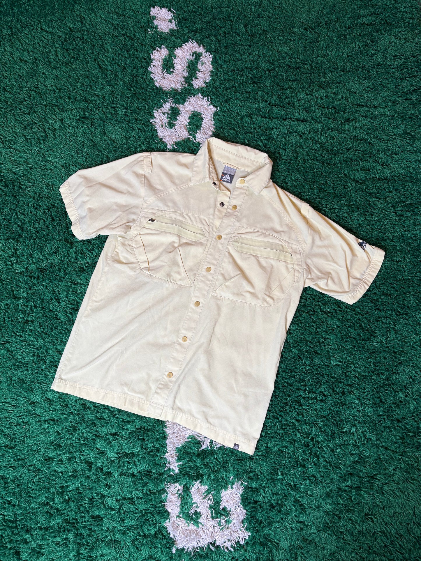 Nike ACG Polo Yellow Size Medium