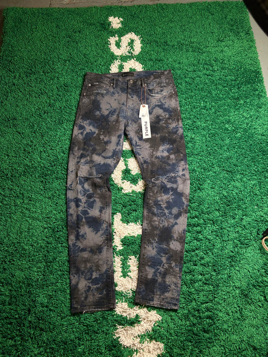 Purple Jeans Acid Wash Size 34
