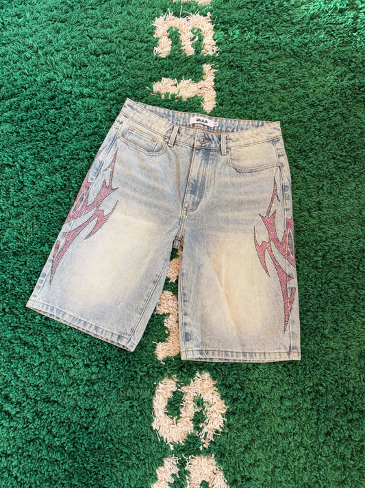 DUAA Rhinestone Jorts Size 32