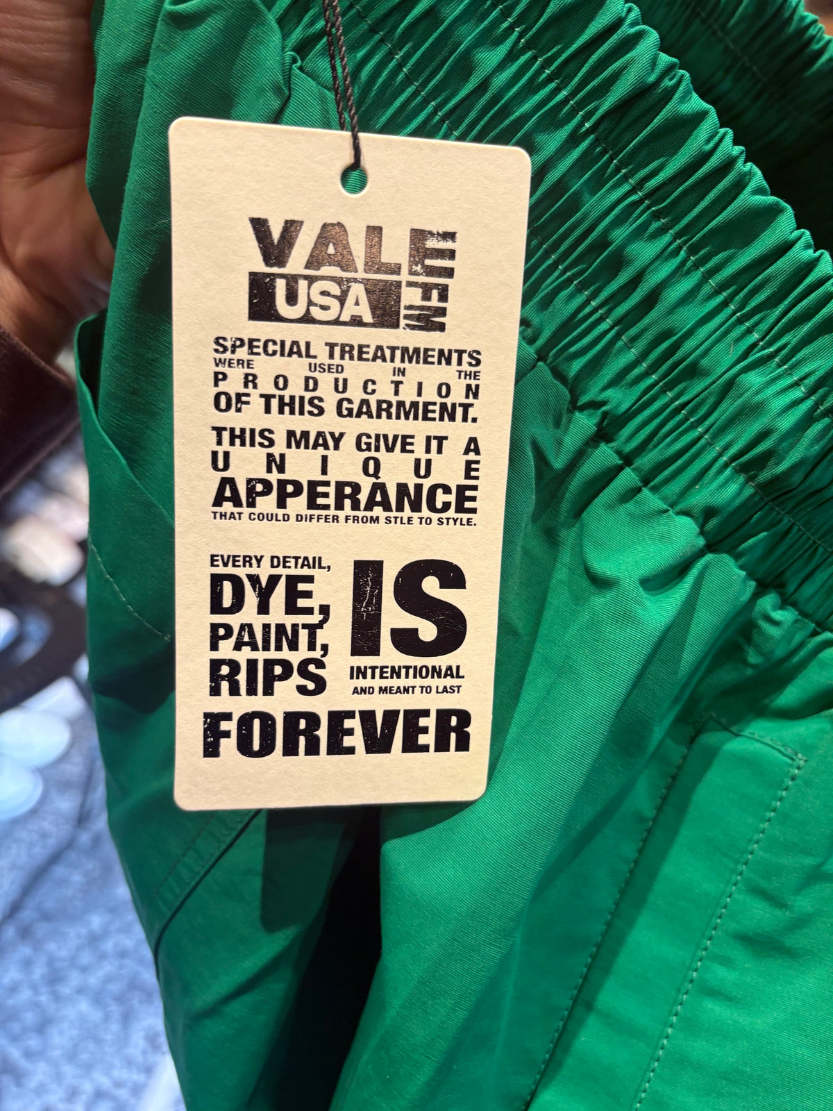 Vale Forever Big Signature Swish “Green” Size Large