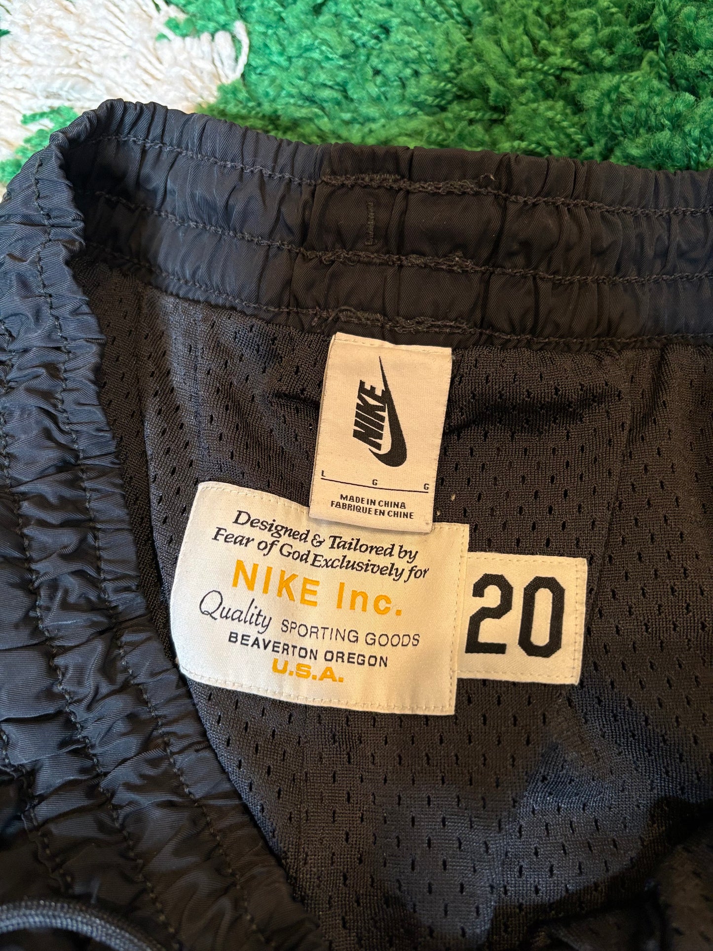 NBA x FOG Track Pants Black Size Large