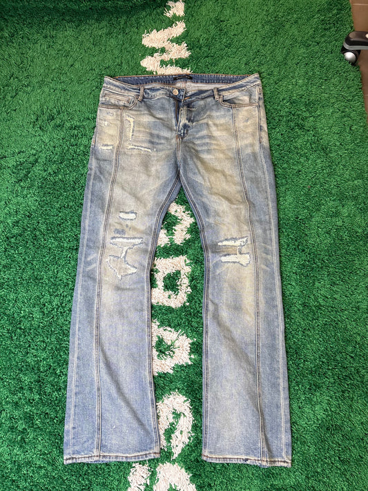 Embellish Jeans Light Wash Distressed Size 42