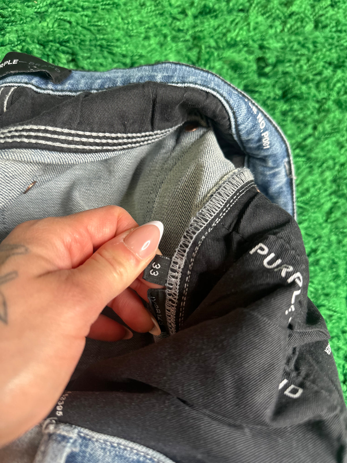 Purple Jeans Waxed Size 33