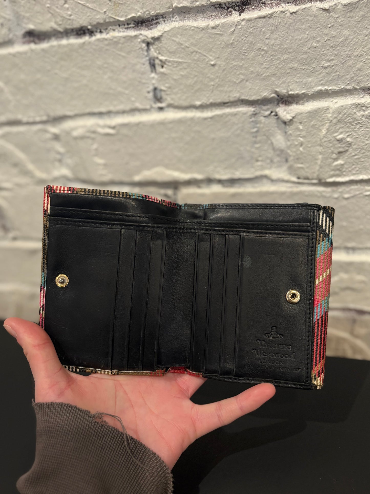 Vivienne Westwood Plaid Orb Wallet