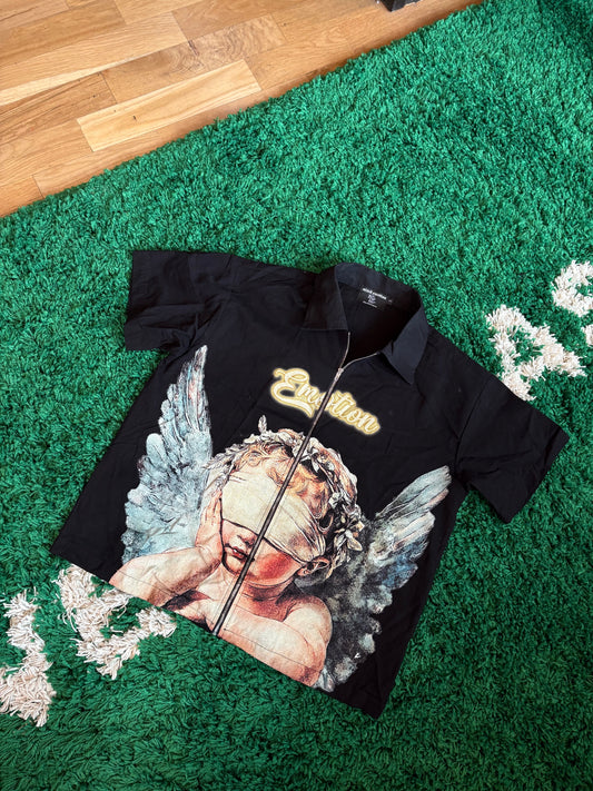 Mixed Emotions Zip Shirt Size Small