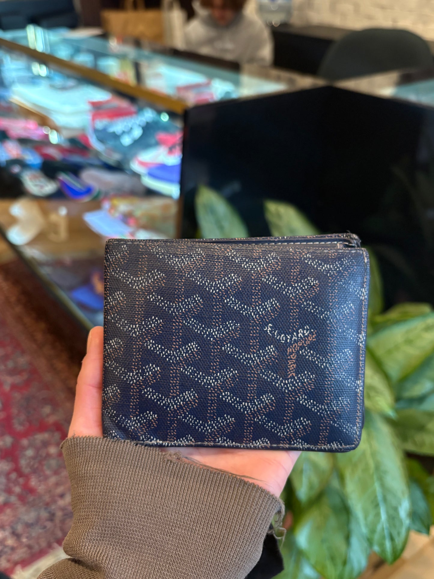 Goyard Navy Bifold Wallet