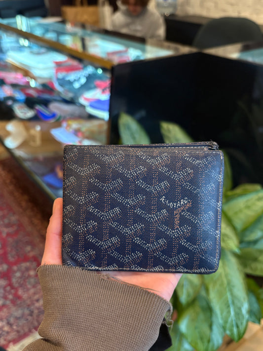 Goyard Navy Bifold Wallet