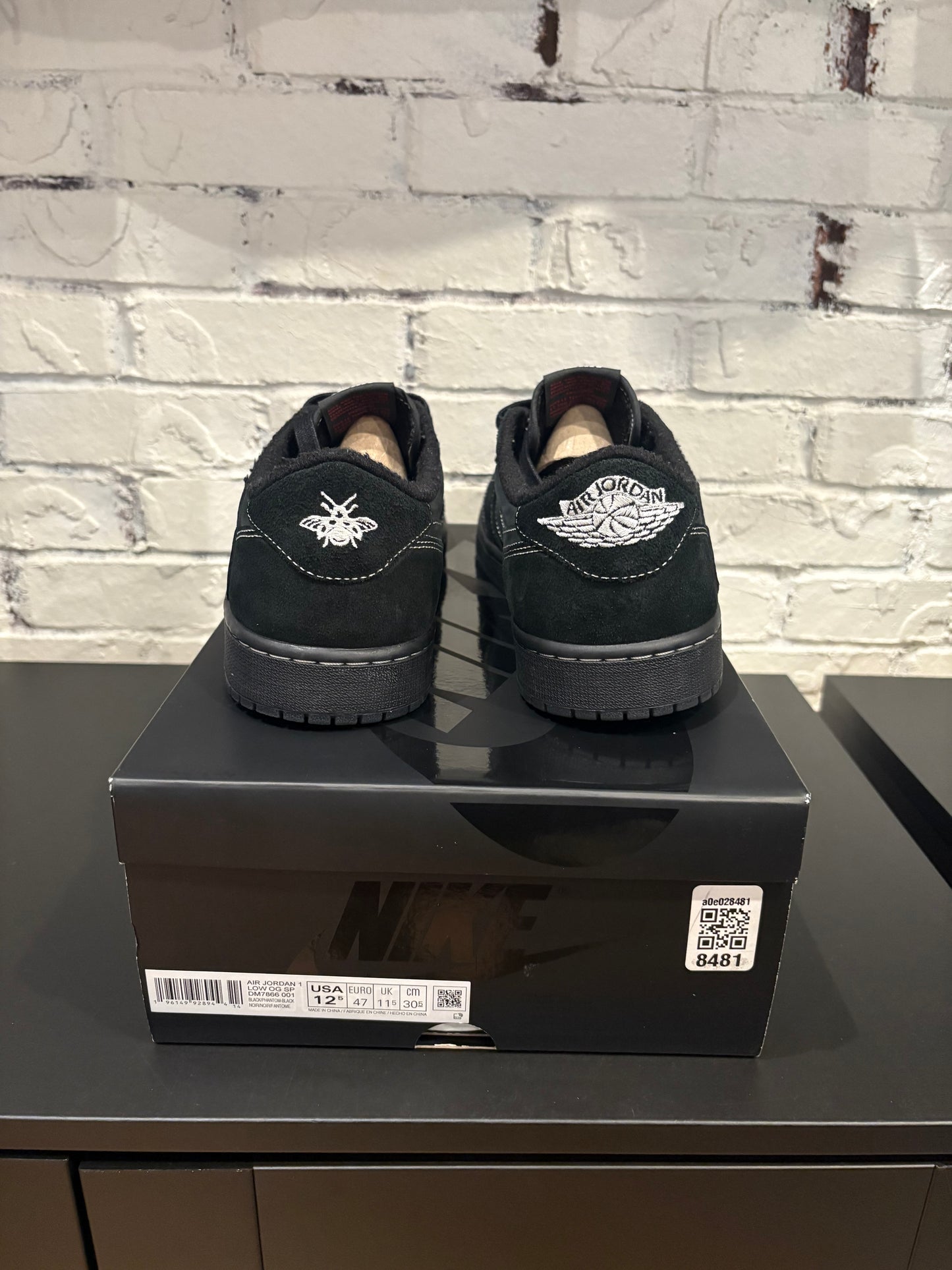 Jordan 1 Retro Low Travis Scott Black Phantom PO OG ALL Size 12.5