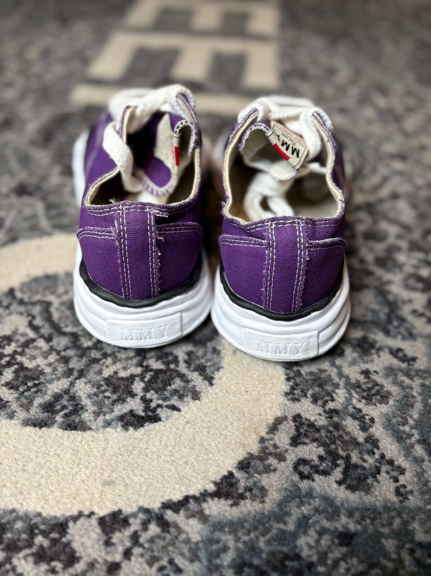 Maison Mihara Yasuhiro Peterson Og Sole Canvas Low “Purple” Clean Nb Size 11(44 EU)
