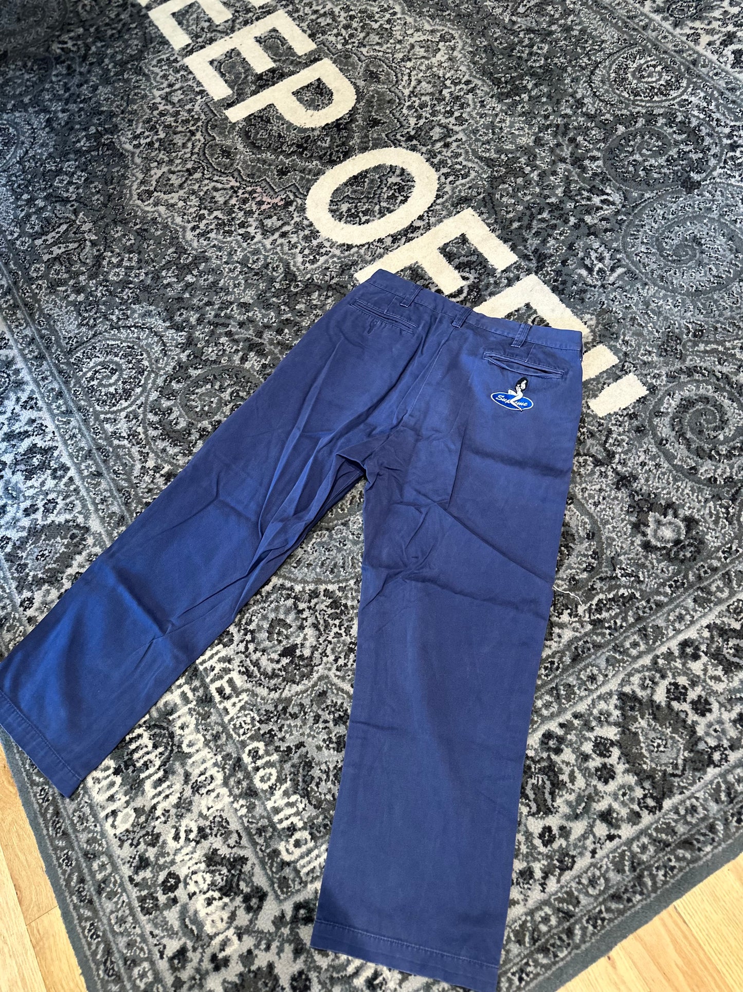 Supreme Navy Pants Size 32