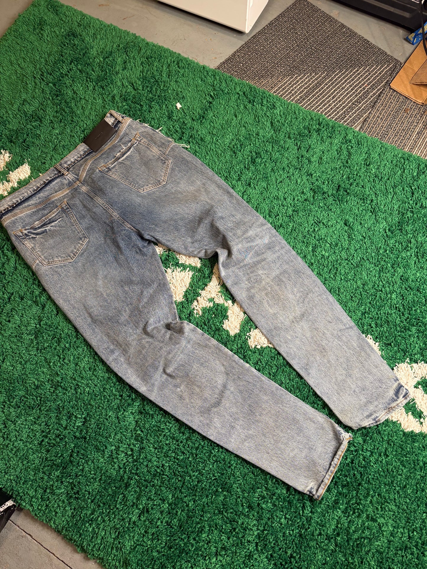 Purple Jeans Light Wash Size 38