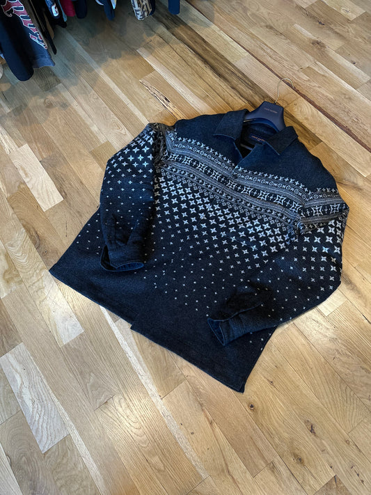 Louis Vuitton Cashmere Monogram Jacket Size 4L