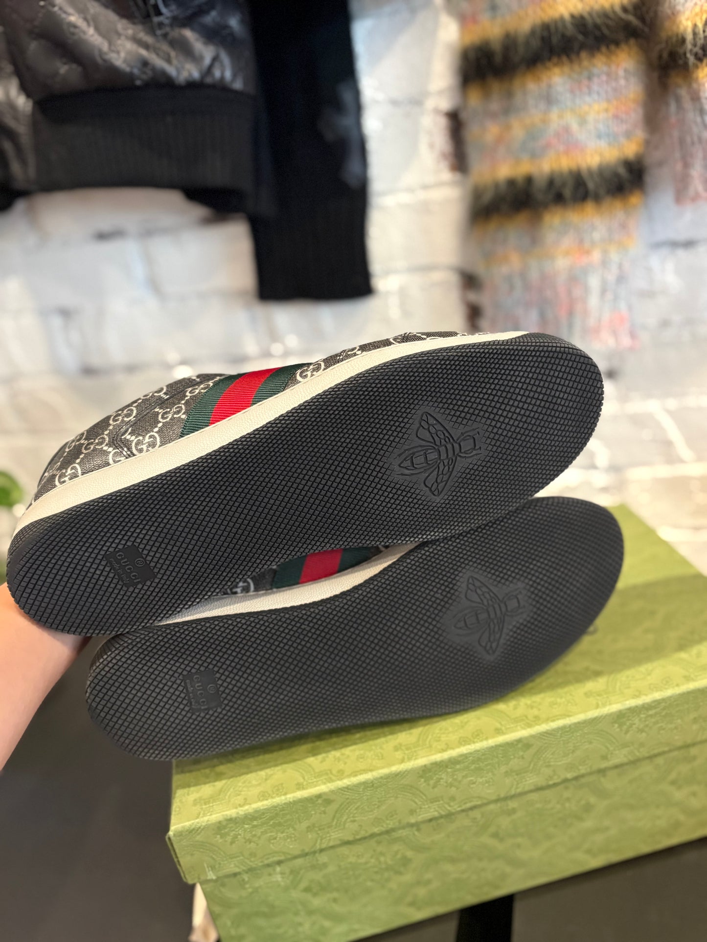 Gucci Screener Sneaker Gray Monogram Clean OG Size 12G