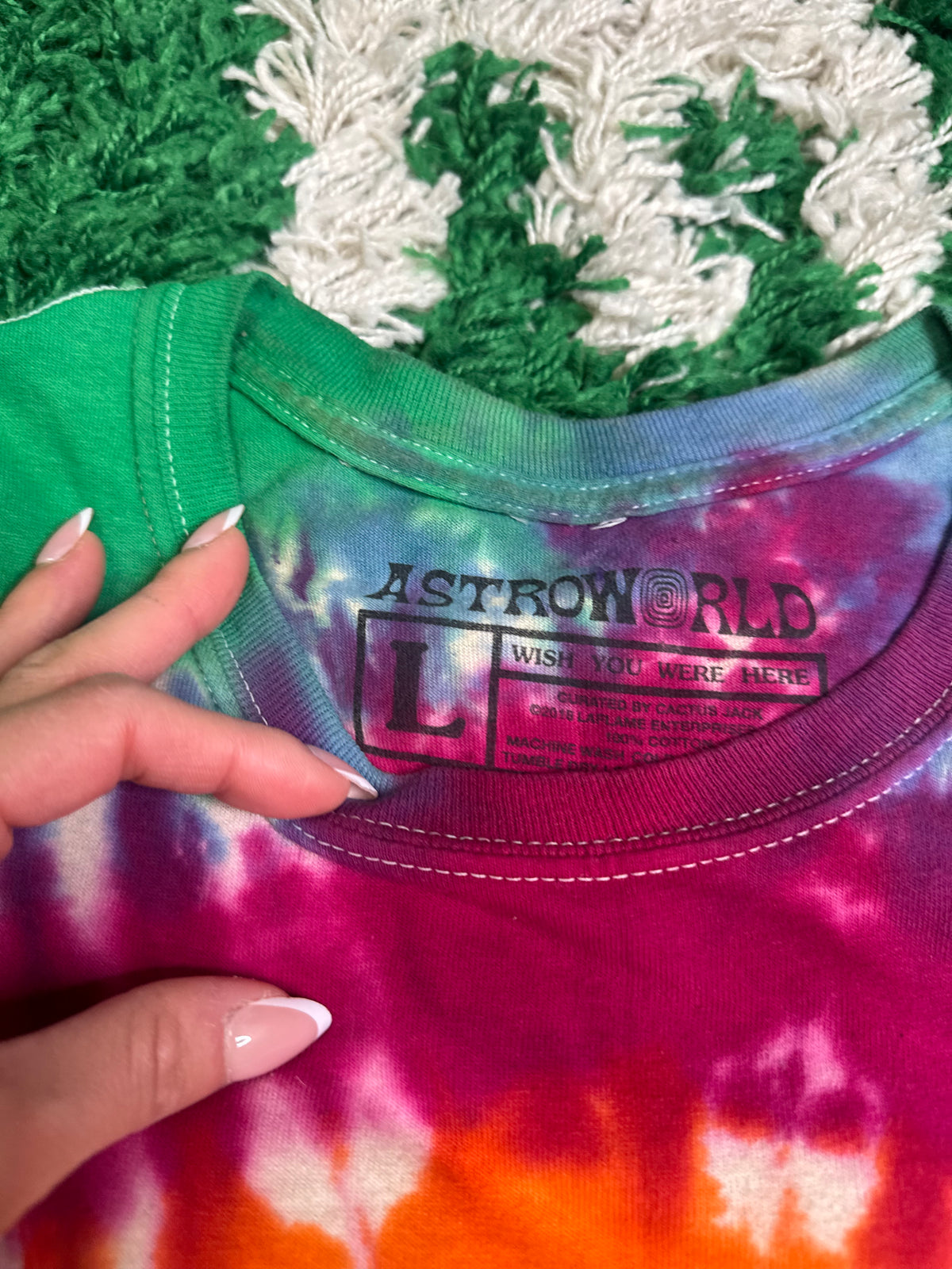 Astroworld Tie Dye Tee Size Large