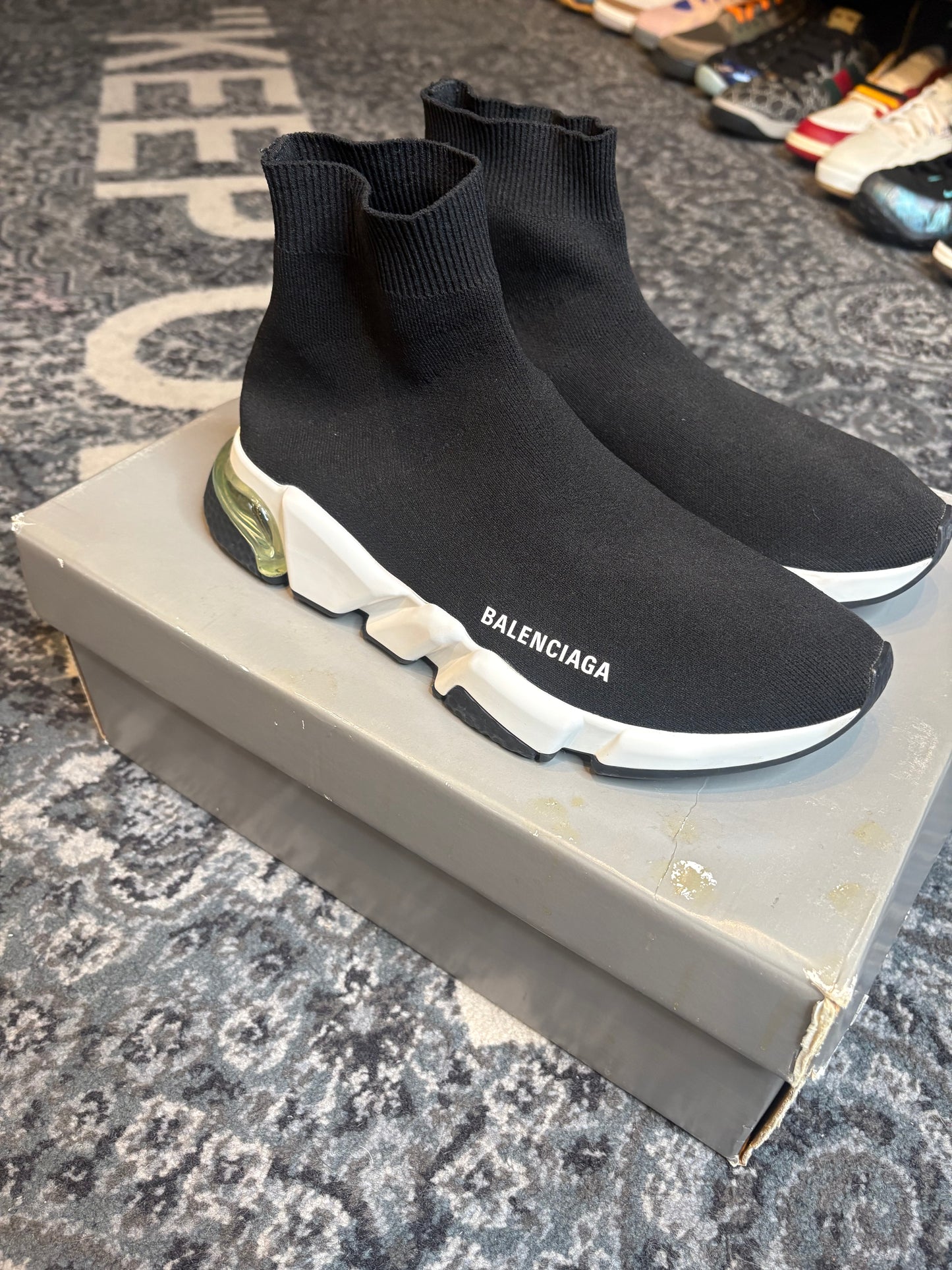 Balenciaga Speed Trainer “Black White” Clean Og Size 7(40 EU)