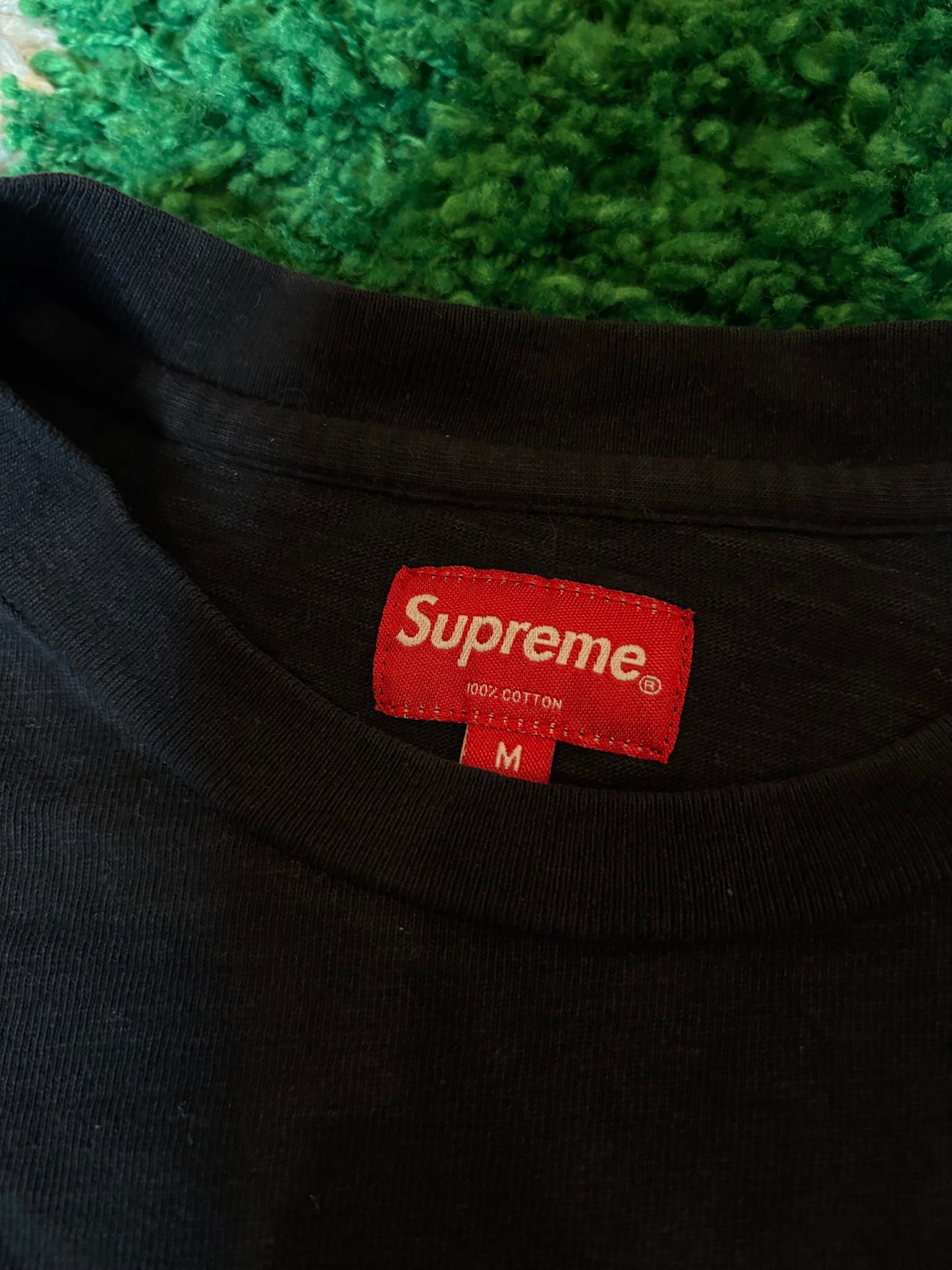 Supreme Pocket Long Sleeve Black Size Medium