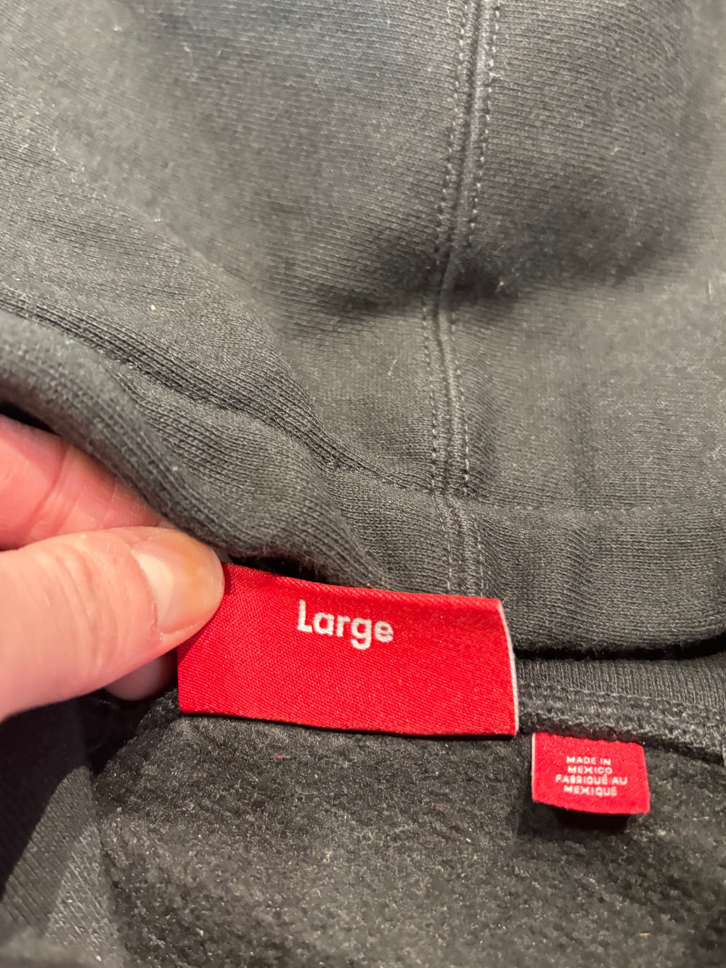 Supreme Special Black Zip Hoodie Size Large