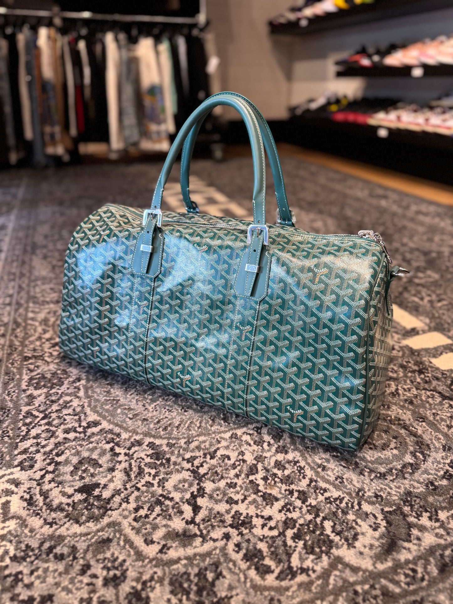 Goyard ‘Boston 50’ Duffle Bag Green